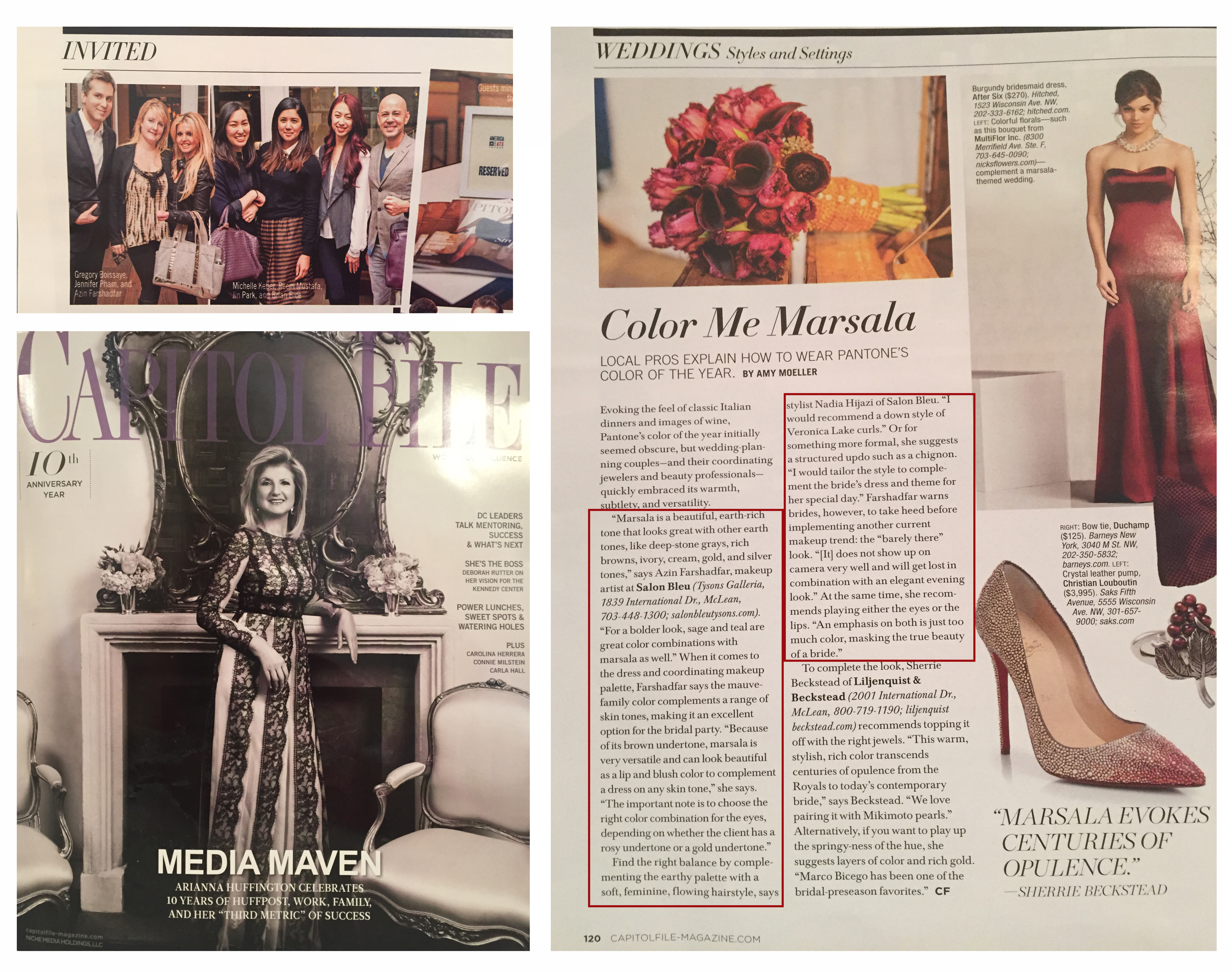 Muse Studios Hair and Makeup Artistry Wedding Bridal Capitol File Magazine - April 2015
